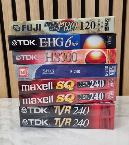 Vhs leerkassetten neu - vhs,