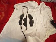 3 x Augenbinde Echtzleder, Gummi und echtes Softleder mit weichen Pads Restmix