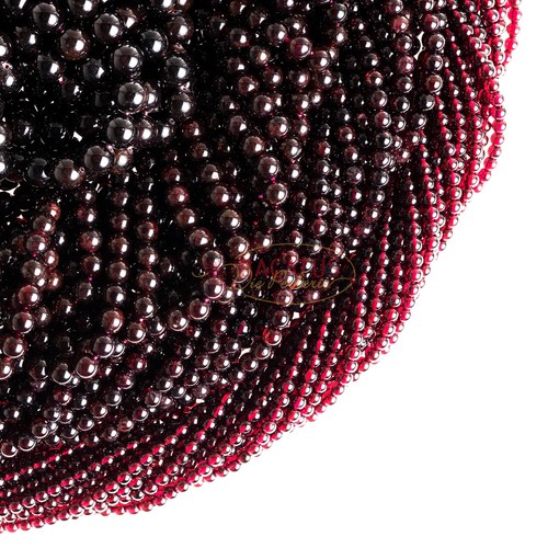 Granat kugel glanz 2 12mm - granat,