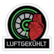 Traktor Motor Luftgekühlt Herz Geschenk für Landwirte Aufkleber Sticker