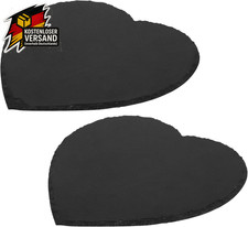 2 Stück Schieferplatte Herz