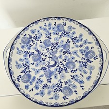 Rosenthal Else - Blaue Stunde -  große Kuchenplatte - Rar!