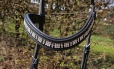 Trense Strass mit Gebiss Schenkeltrense (Knebeltrense) 13,5cm neu