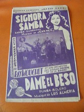Partitur signora samba jean - ",