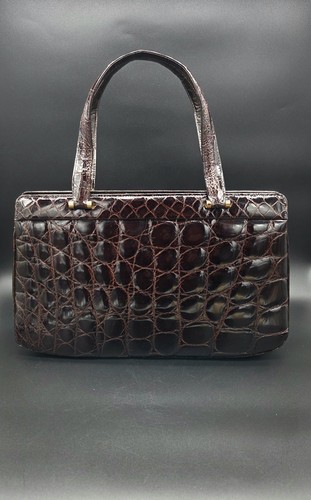 Vintage leder handtasche irv - handtasche,