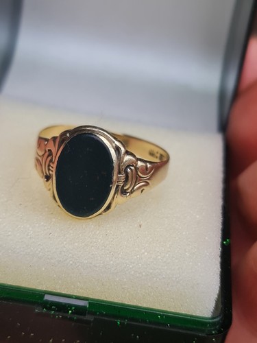333 antiker ring - 333, onyx