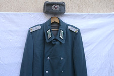 DDR  Stasi MfS MdI VP Uniform Wintermantel  Offizier Mütze Leutnant Volkspolizei
