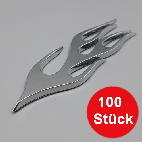 100 stück tribal chrom - stück, 3d