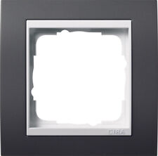 Gira 0211328 System 55 Rahmen Event Anthrazit mit Zwischenrahmen RW glänzend  1f