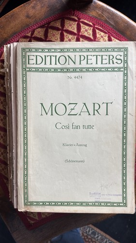 Mozart klavierauszug cosi fan - mozart,