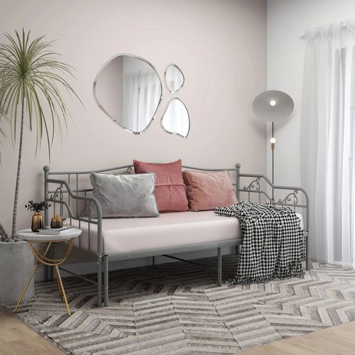 Ausziehbett grau 90x200cm - grau,