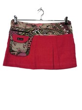 MOSHIKI Minirock Damen Rock Gr. DE 40 rot Casual-Look