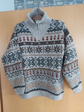 FRANKONIA Damenpullover Gr. M, Wollgemisch  Norwegermuster,  British Countryside