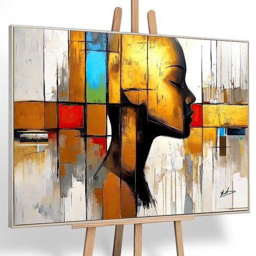 Leinwand bild abstrakt bunt - leinwand,