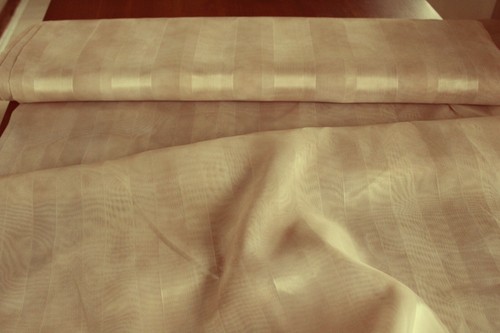 Dekostoff beige transparent