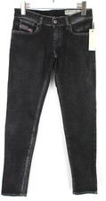 Diesel Getlegg Slim-Skinny Low Waist 0601C Stretch Jeans Damen W26/L32 Glitzer