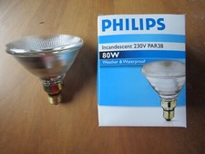 GARANTIERT !! PHILIPS CONCENTRA REFLEKTOR PAR38 80W FLOOD 30º E27 PRESSGLASLAMPE