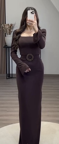 Abendkleid braun elegant m - elegant, s/m