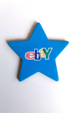 Original Ebay Magnet “Stern” - Türkis - für Kühlschrank / Pinwand - Nostalgie