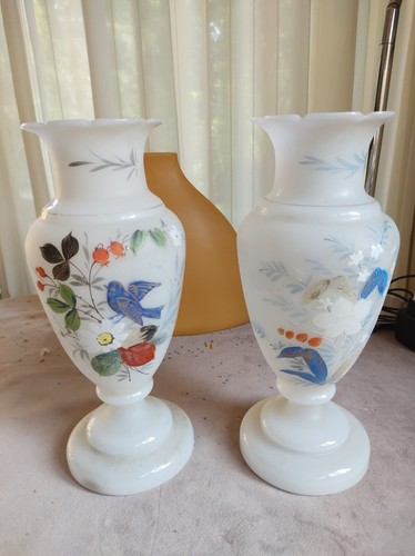 Paar jugendstil vasen opal - paar,