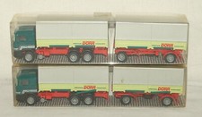 2x Herpa / Albedo - MAN Büssing Spedition Dörr Hannover Wechselbrücke Pritsche