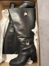 Jilsen hohe  Stiefel Weitschaft 52 XXL Gr 39 schwarz Leder  Mia
