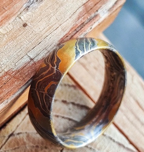 Mokume gane ring trauring - gane,