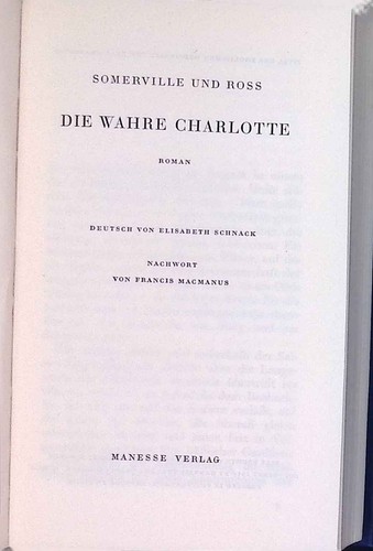 Die wahre charlotte manesse - die,