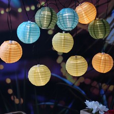LED Solar Lichterkette Lampion