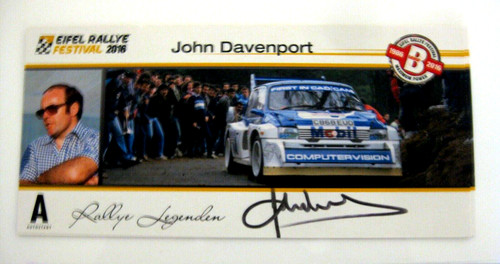 Original autogrammkarte rally - original,