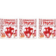 (25€/KG) Toschi Amarena Kirschen in Sirup 3x1 kg Dose, Eis, Kuchen, Italien