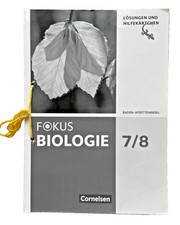 Fokus Biologie 7/8 Lösungen und Hilfekärtchen BaWü Cornelsen Verlag