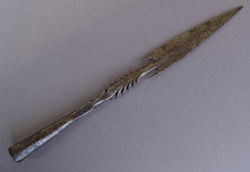 ALTE  AFRIKANISCHE HANDGESCHMIEDETE  SPEER SPITZE, 30,5 cm