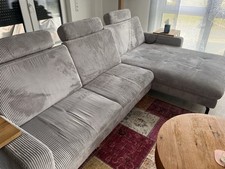 polstergarnitur gebraucht , der Megapol Gruppe. Cord grey