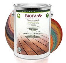 BIOFA Terrassenöl farbig – Wetterfestes Holzöl für Außen 10 L (35,10 EUR/l)