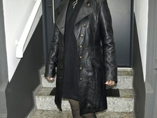 Ricano Ledermantel Damen klassisch gothic Gr. M / 38