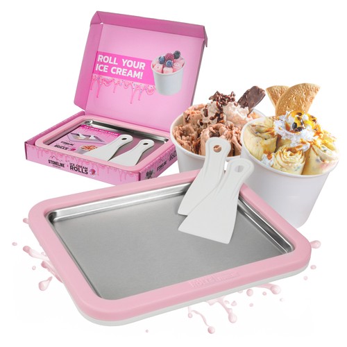 Ice cream rolls maker - rolls,