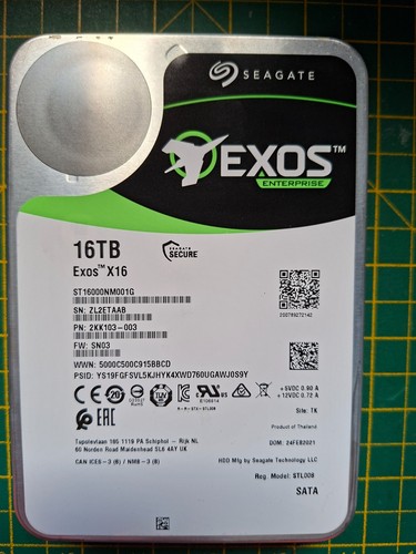 Seagate exos x16 - x16, 16tb