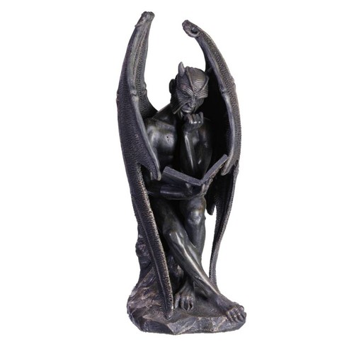Sitzender lucifer liest - lucifer,