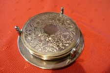 4 versilberte Untersetzer im