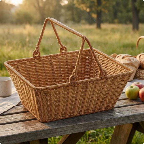 Rattan einkaufskorb - rattan,