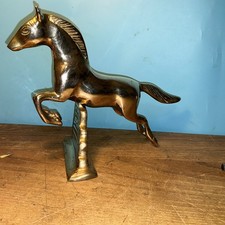 Vintage Messing Hourse Jumping A Hurdle 900g