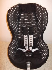 Britax Römer King TS  Plus Bezug  Ersatzbezug  schwarz mit weißen Punkten *neu*