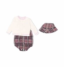 Burberry Baby Mädchen 3-teiliges Kleid Set 6 Monate neu im Karton UVP £500 jetzt £289