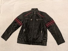 Kunstlederjacke Herren XL schwarz  rot Bikerjacke Wolverine