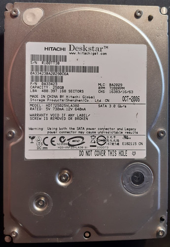 Festplatte hitachi teskstar - festplatte,