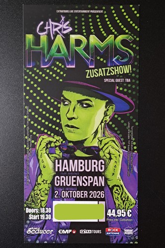 Ticket chris harms oktober - ticket, 2.