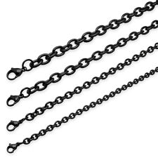 Gliederkette aus Edelstahl Halskette Ankerkette gold silber schwarz 