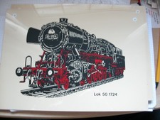 Zuglaufschild  BR 50 1724