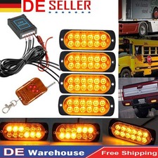 4Stk GELB 12LED Auto